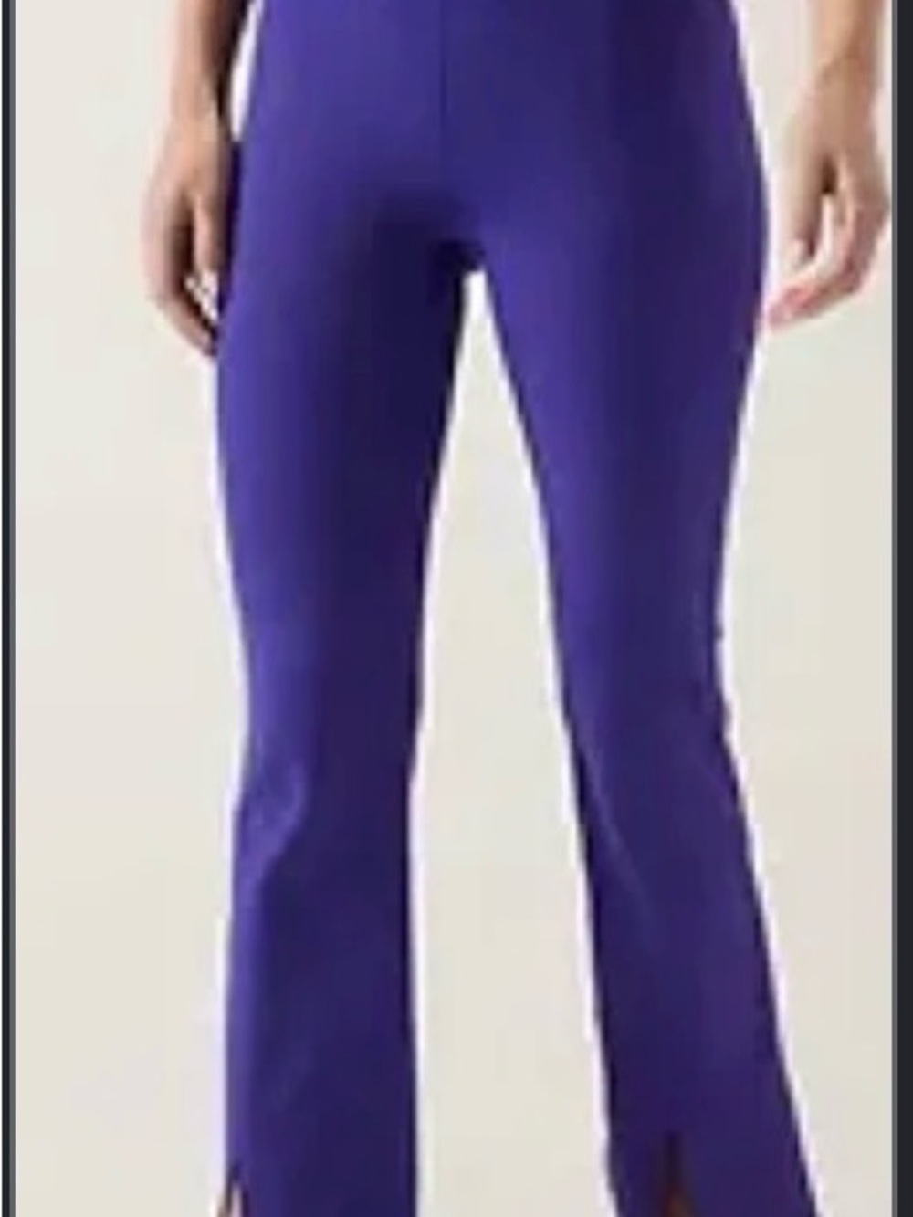Athleta Elation Split Flare Pants in Noble Blue - Like New